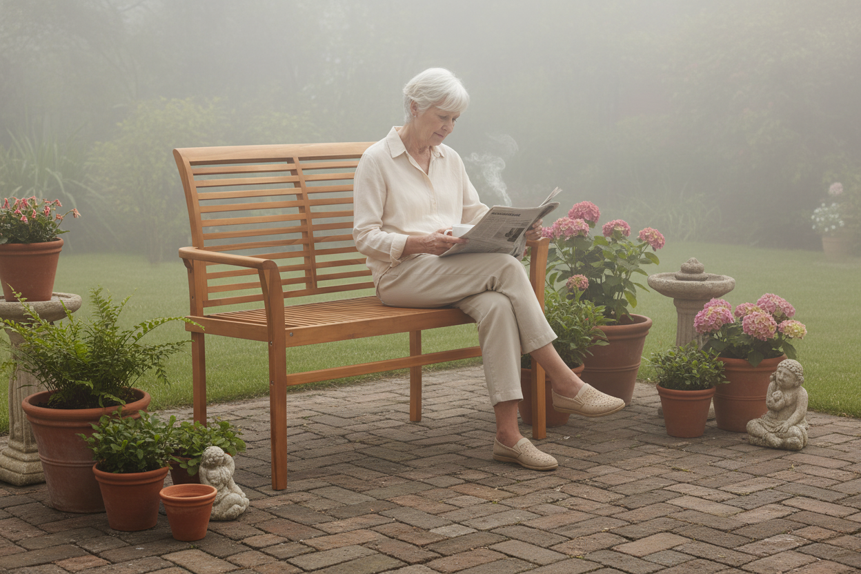 Misty Morning Patio