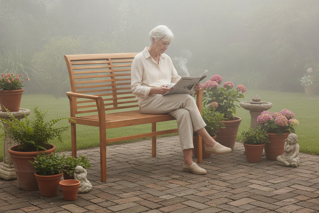 Misty Morning Patio