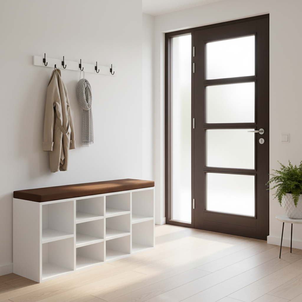 Modern apartment entryway