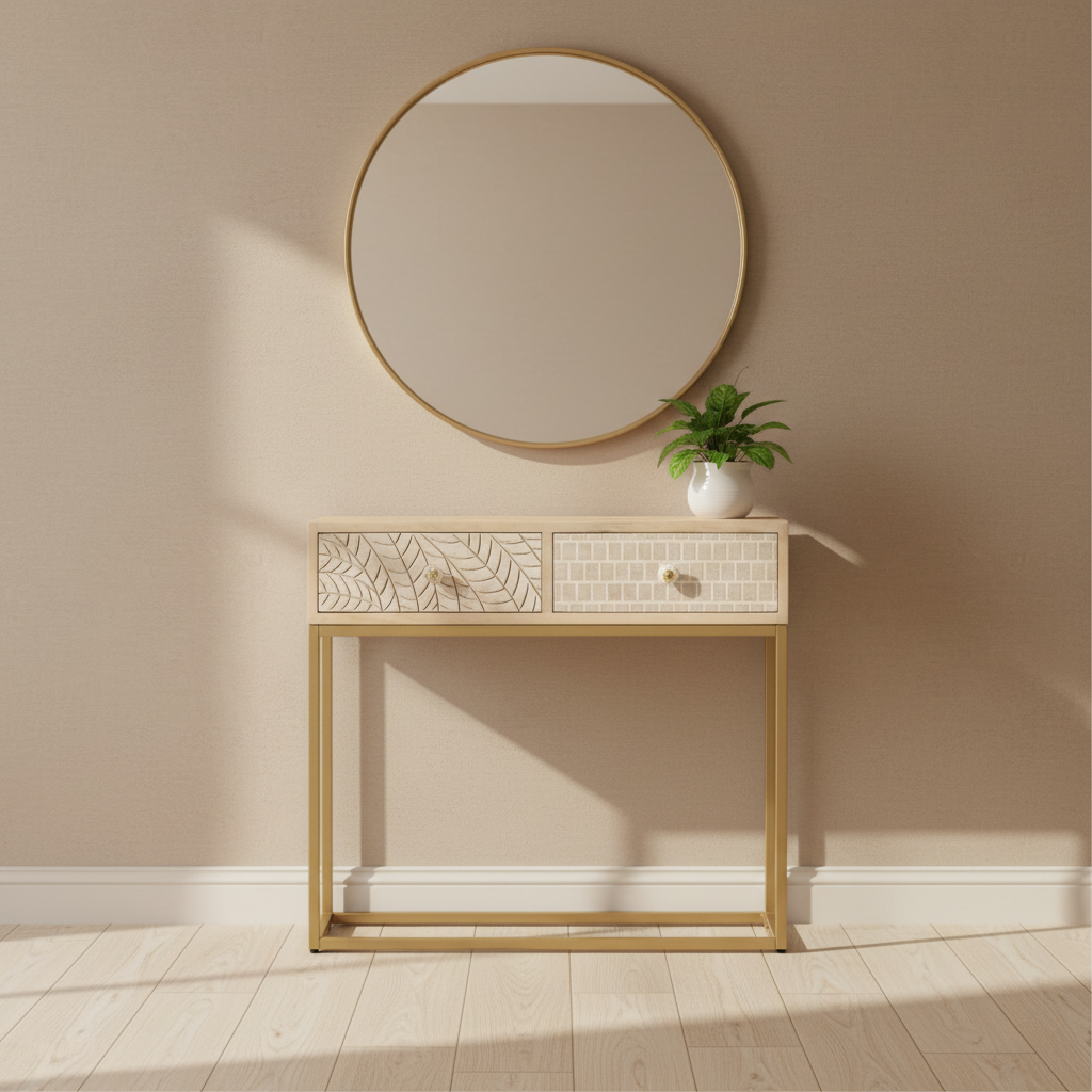 Modern entryway setting