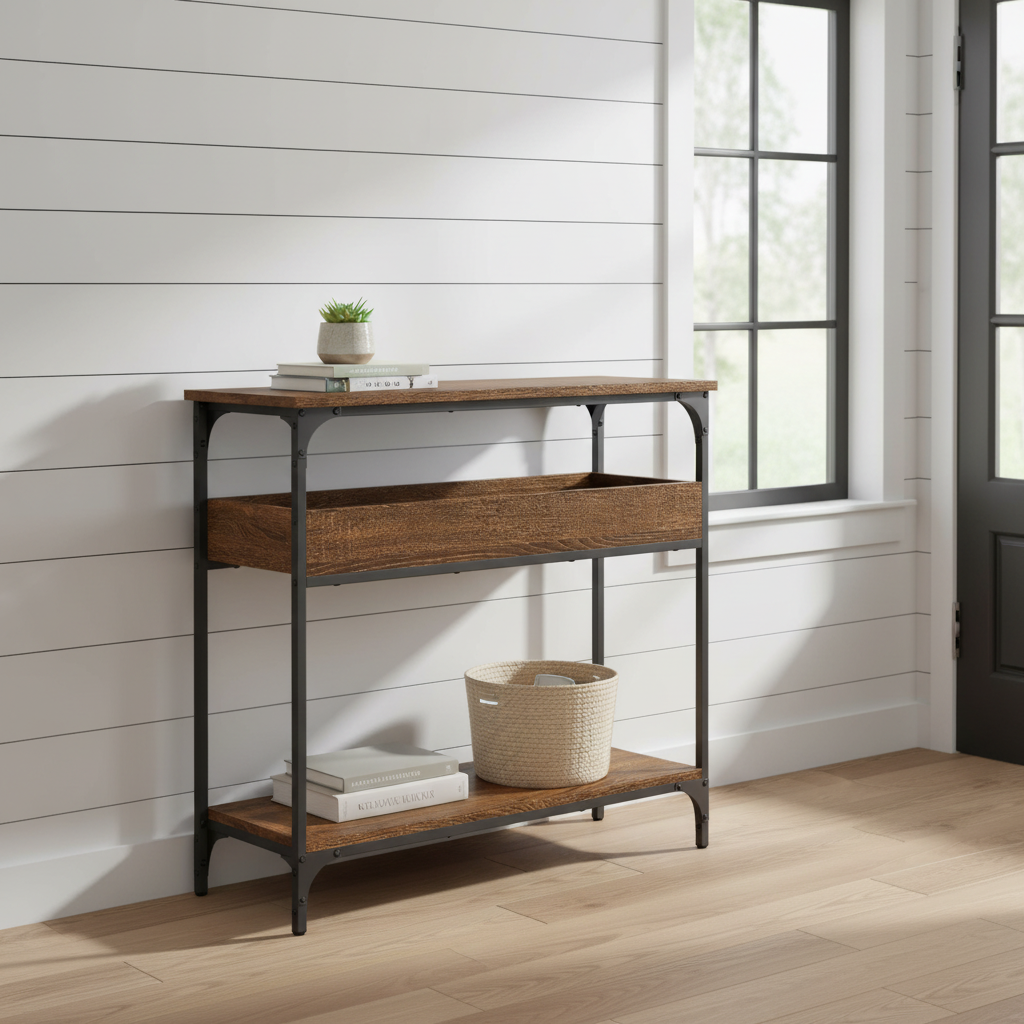 Modern farmhouse entryway