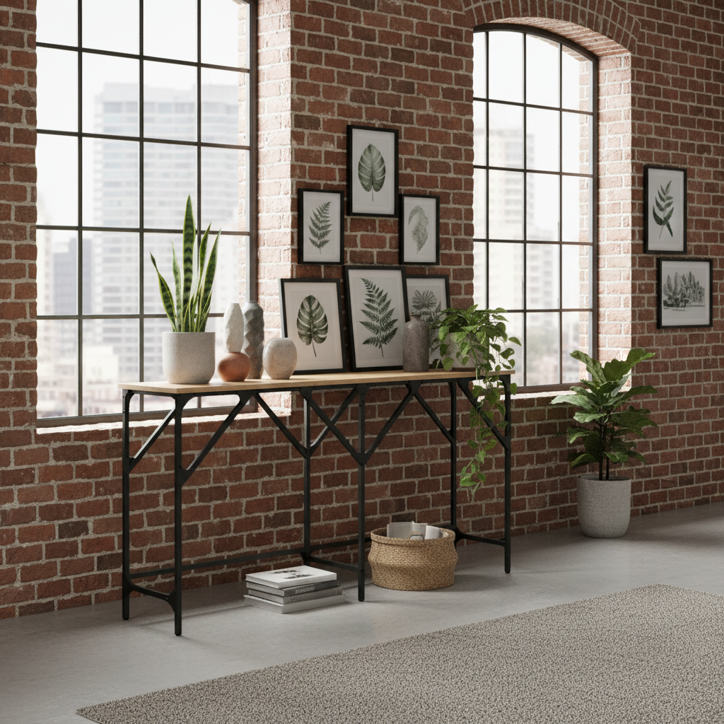 Modern loft entryway