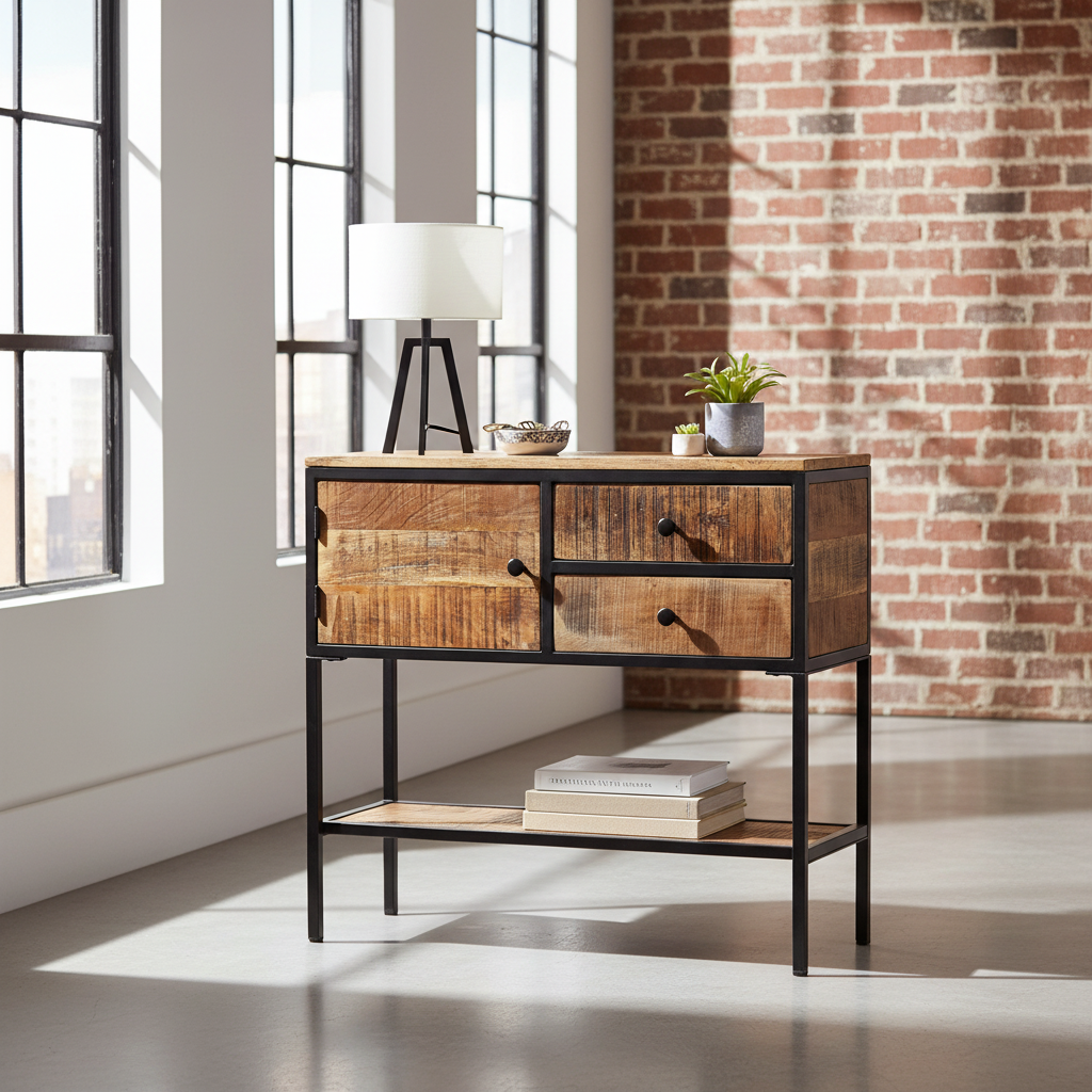 Modern loft entryway