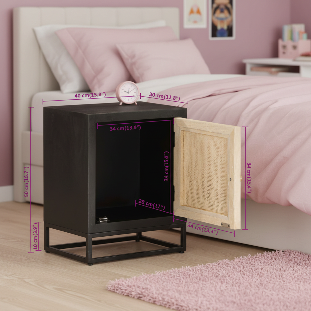 Modern nachtkastje alle afmetingen correct