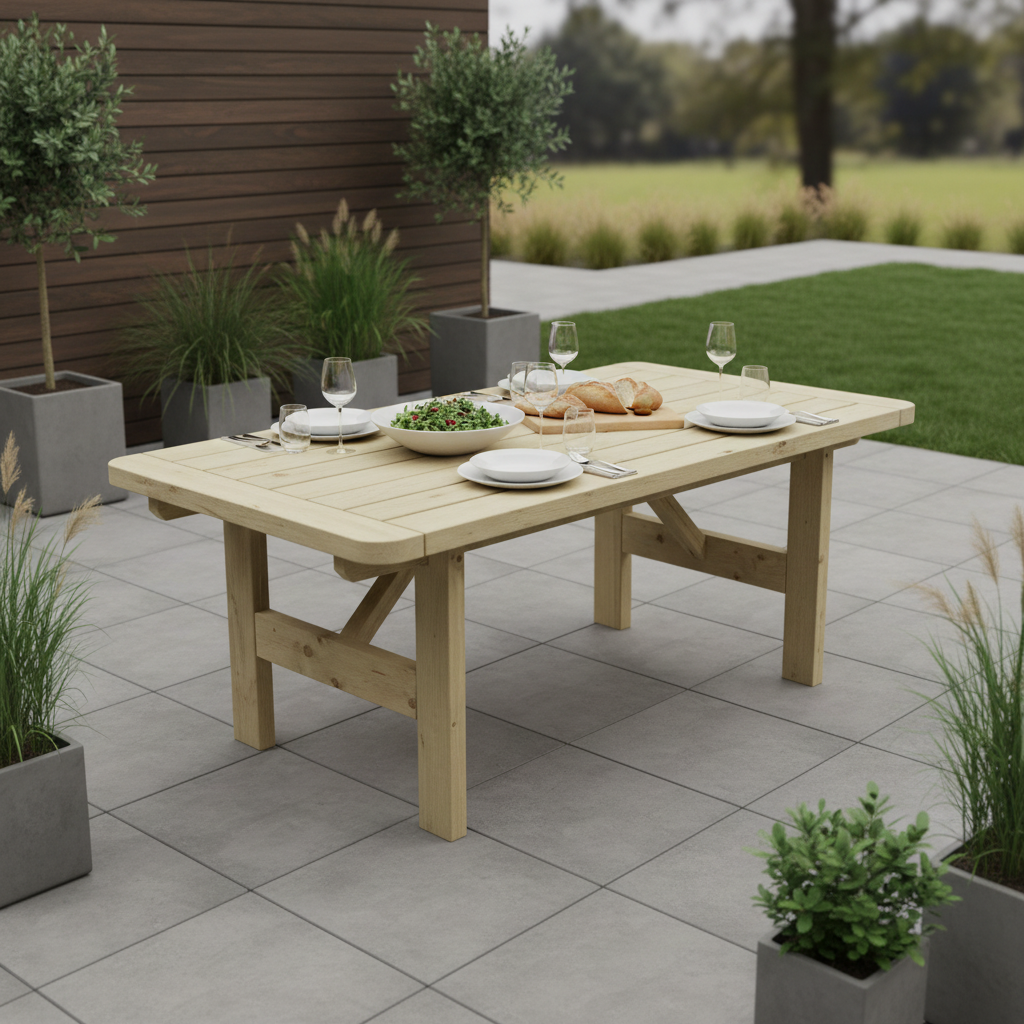 Modern patio dining