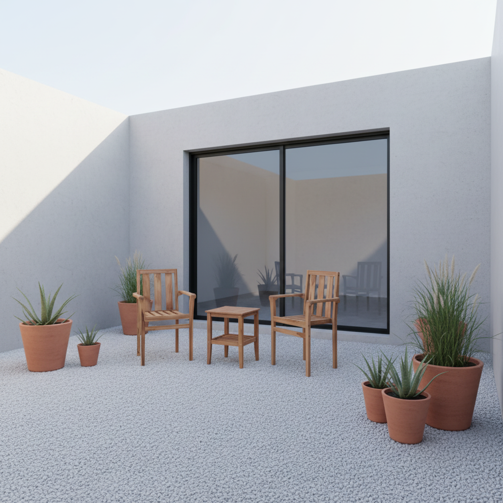 Moderne binnenplaats