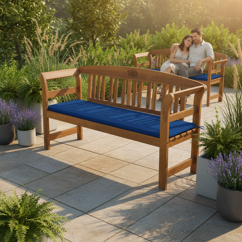 Moderne stadstuin met mensen