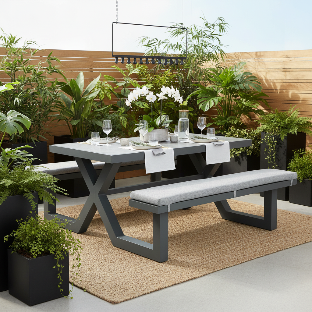 Moderne tuin setting