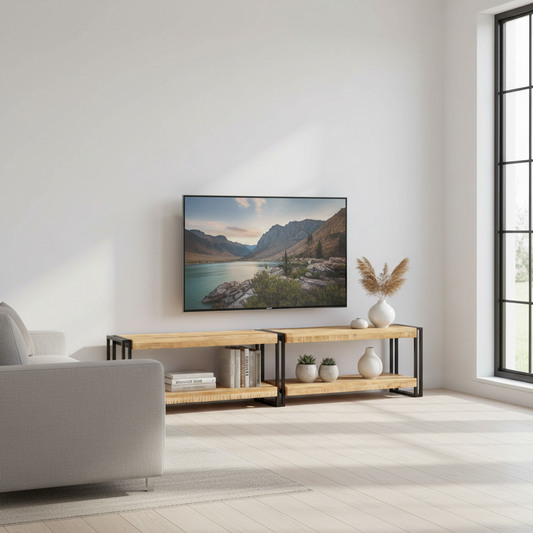 Modulair TV-meubel in Scandinavische woonkamer