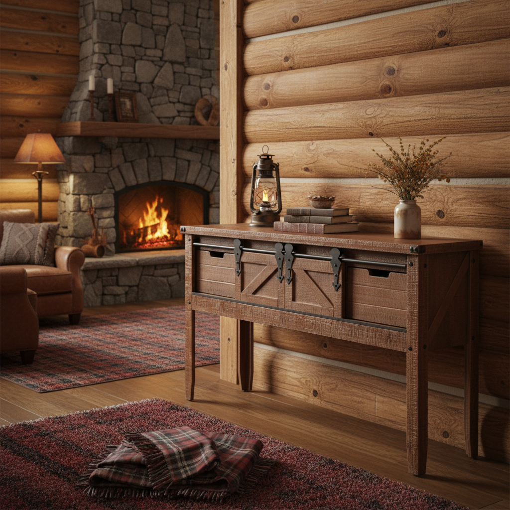 Mountain cabin interior