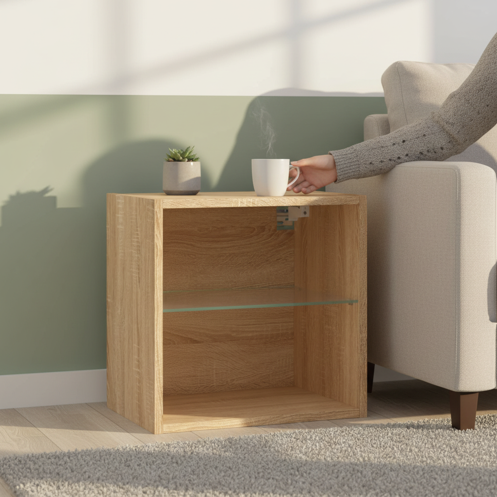 Nachtkastje als bijzettafel