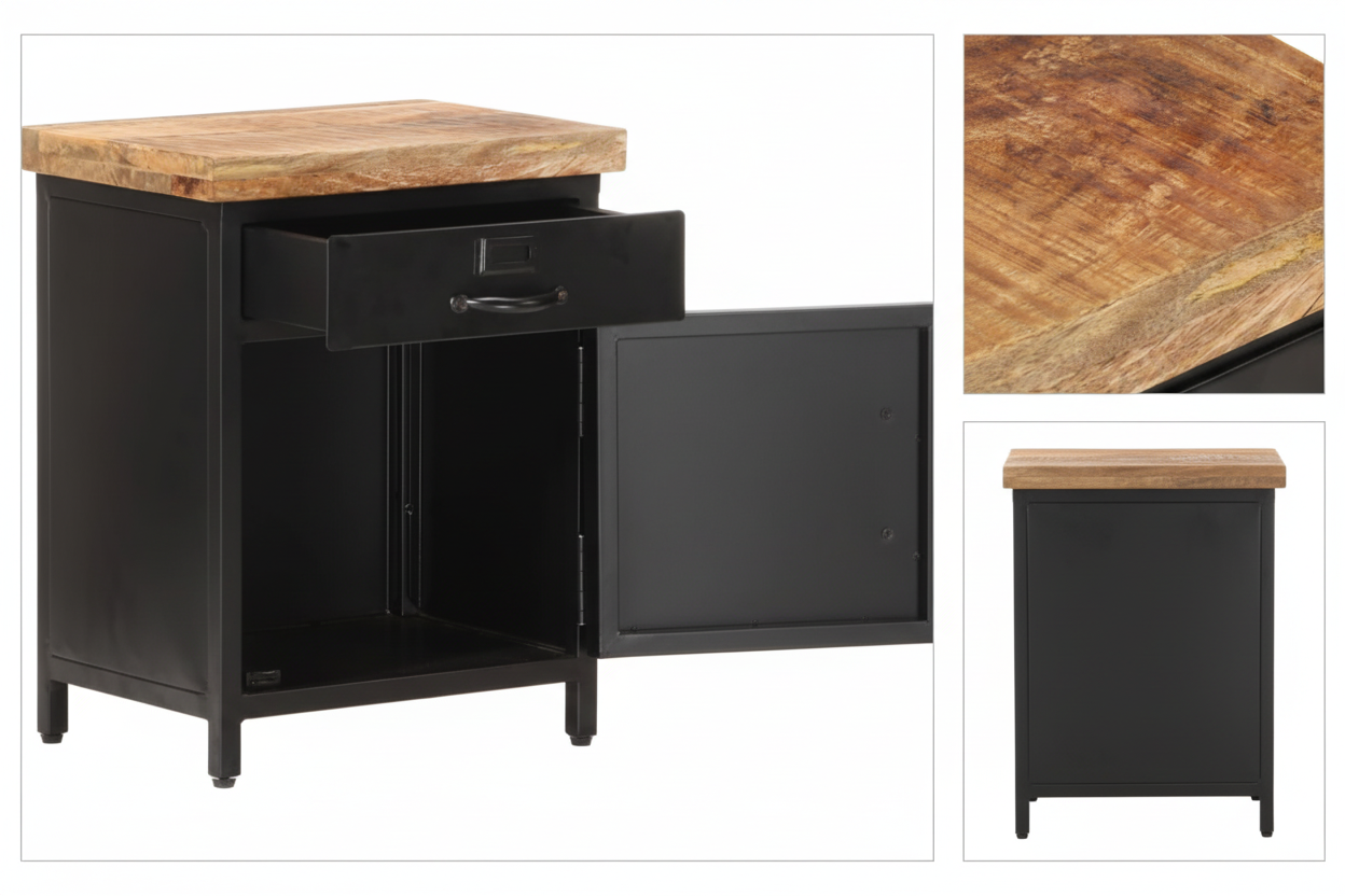 Nachtkastje detail collage