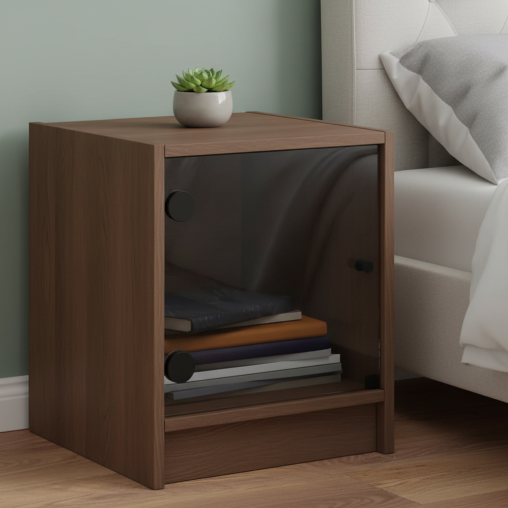 Nachtkastje gerookt eiken