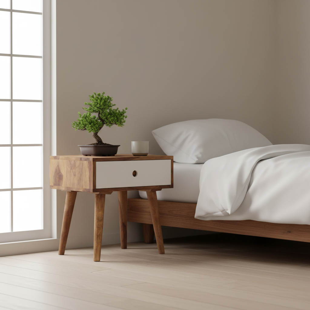 Nachtkastje in Japanse slaapkamer