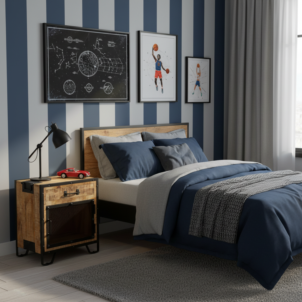 Nachtkastje in jongenskamer