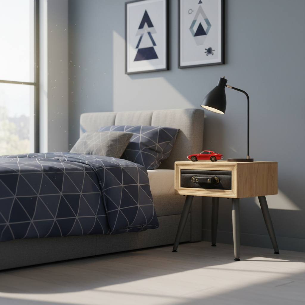 Nachtkastje in jongenskamer