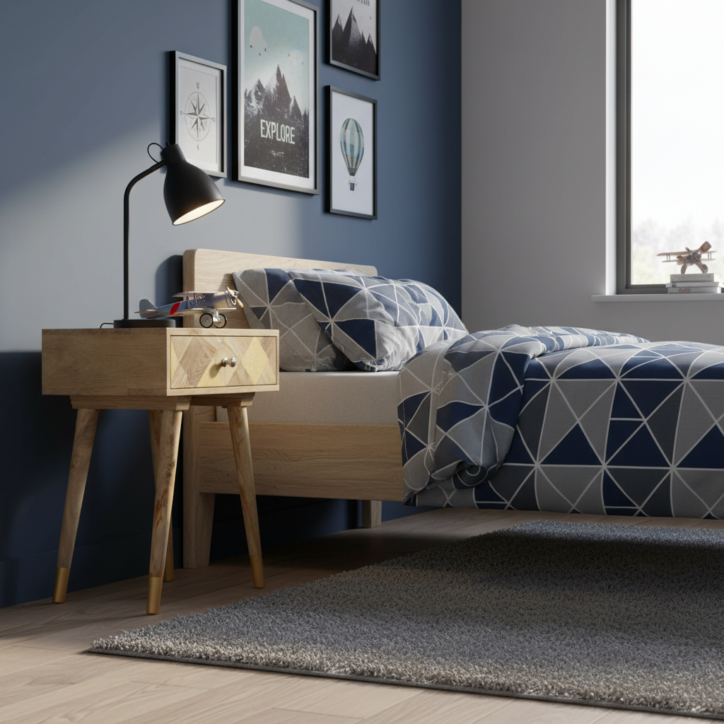 Nachtkastje in jongenskamer