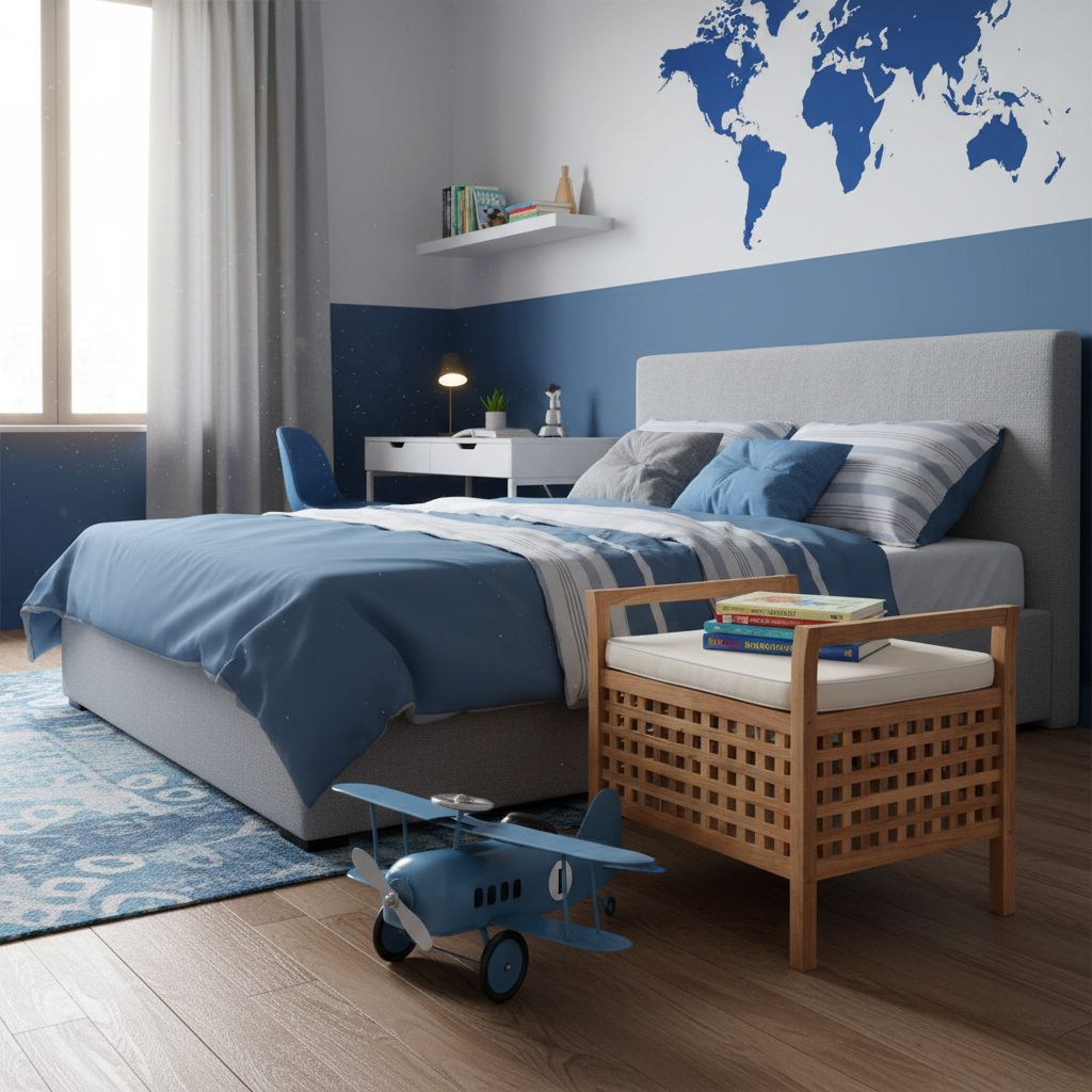 Nachtkastje in jongenskamer