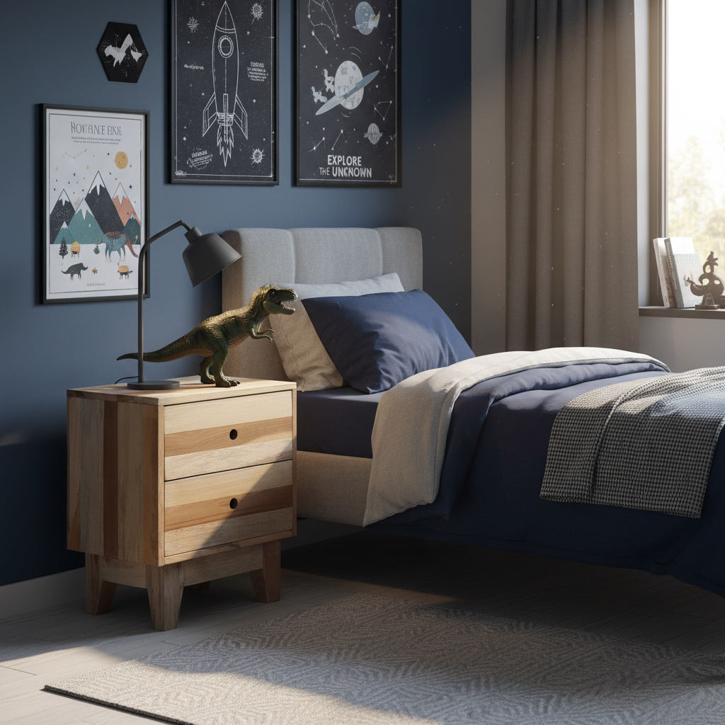 Nachtkastje in jongenskamer