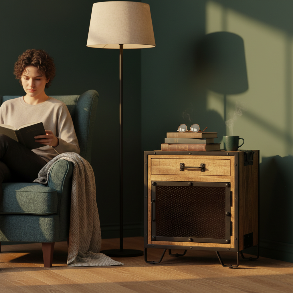 Nachtkastje in leeshoek