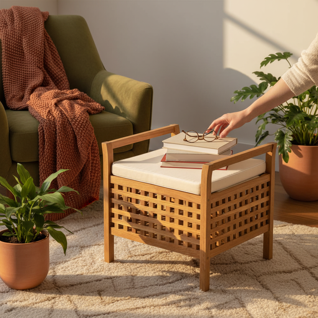 Nachtkastje in leeshoek