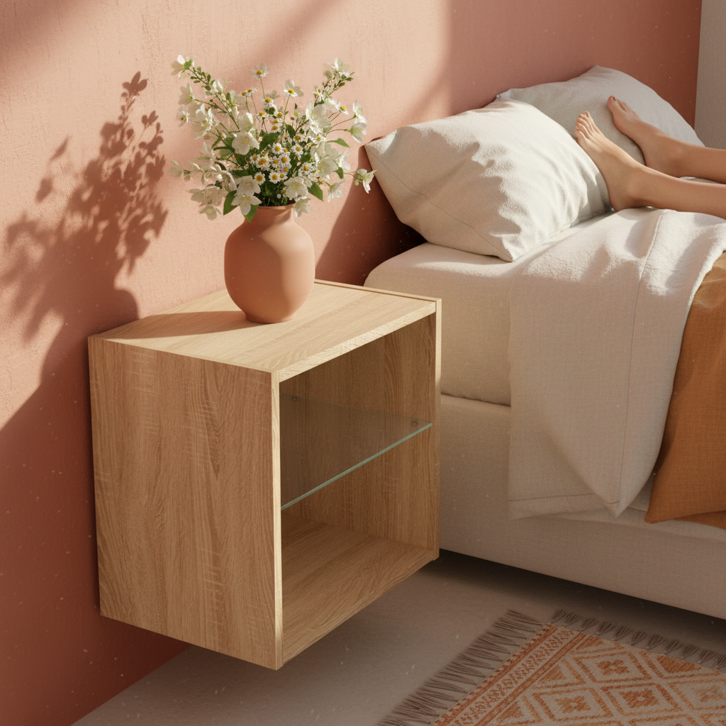 Nachtkastje in mediterrane setting