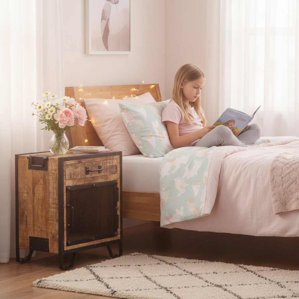 Nachtkastje in meisjeskamer