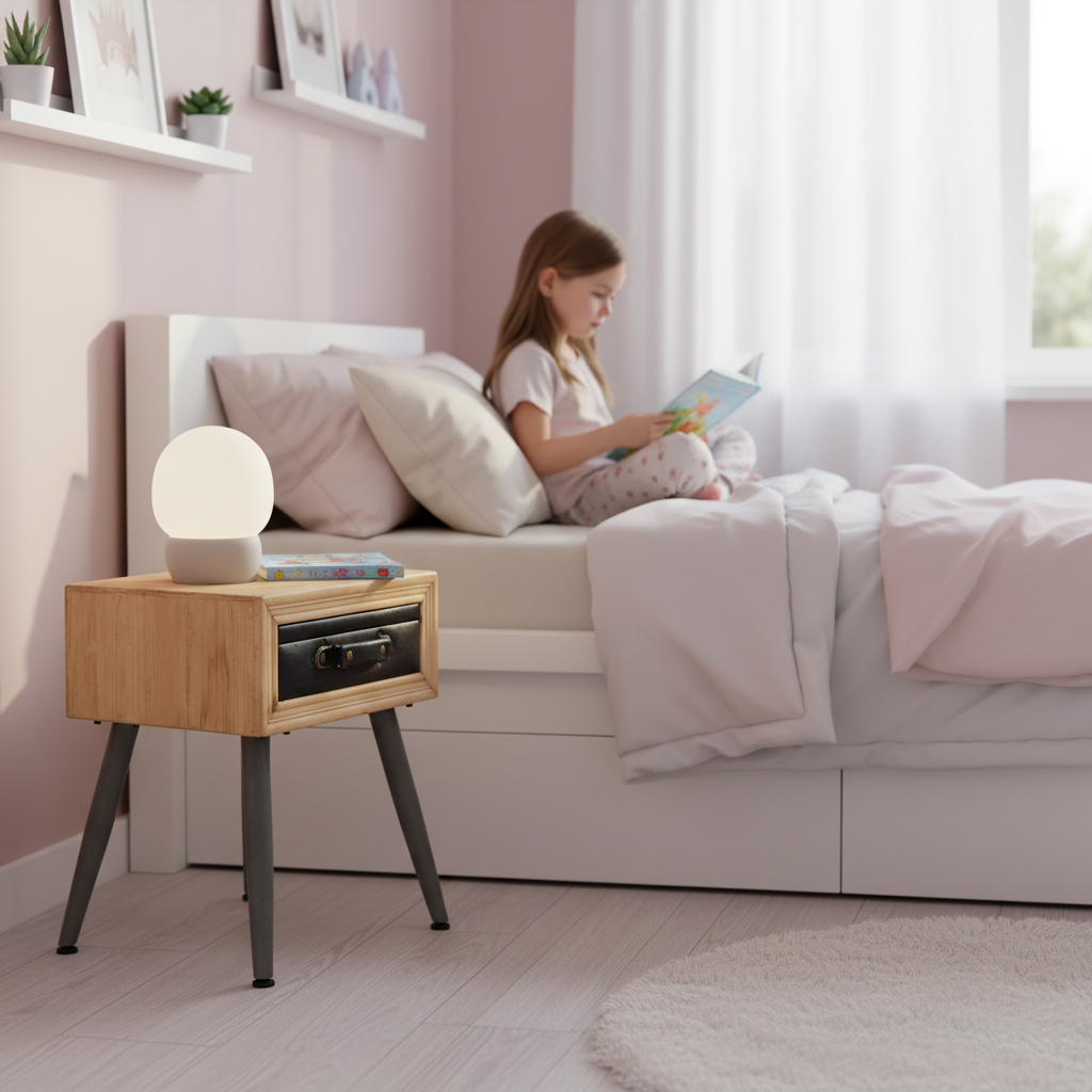 Nachtkastje in meisjeskamer