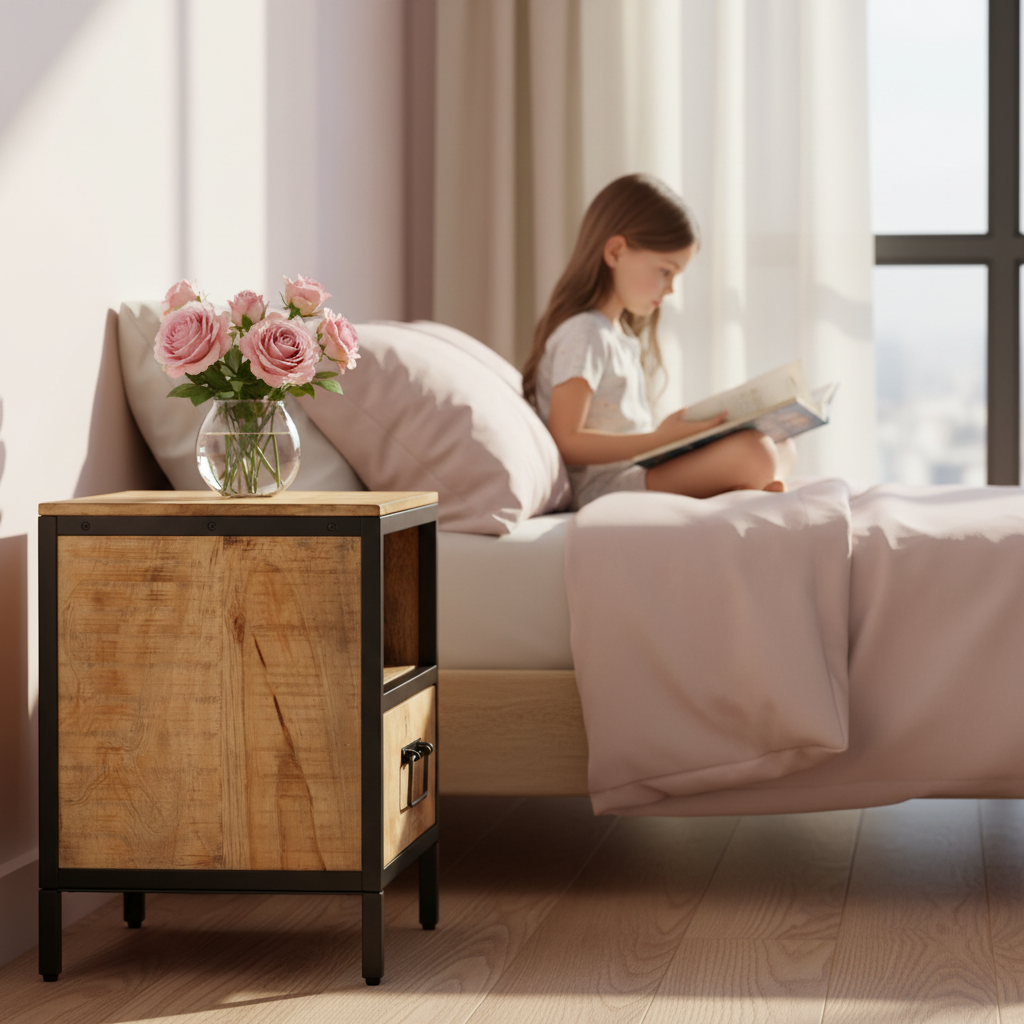 Nachtkastje in meisjeskamer