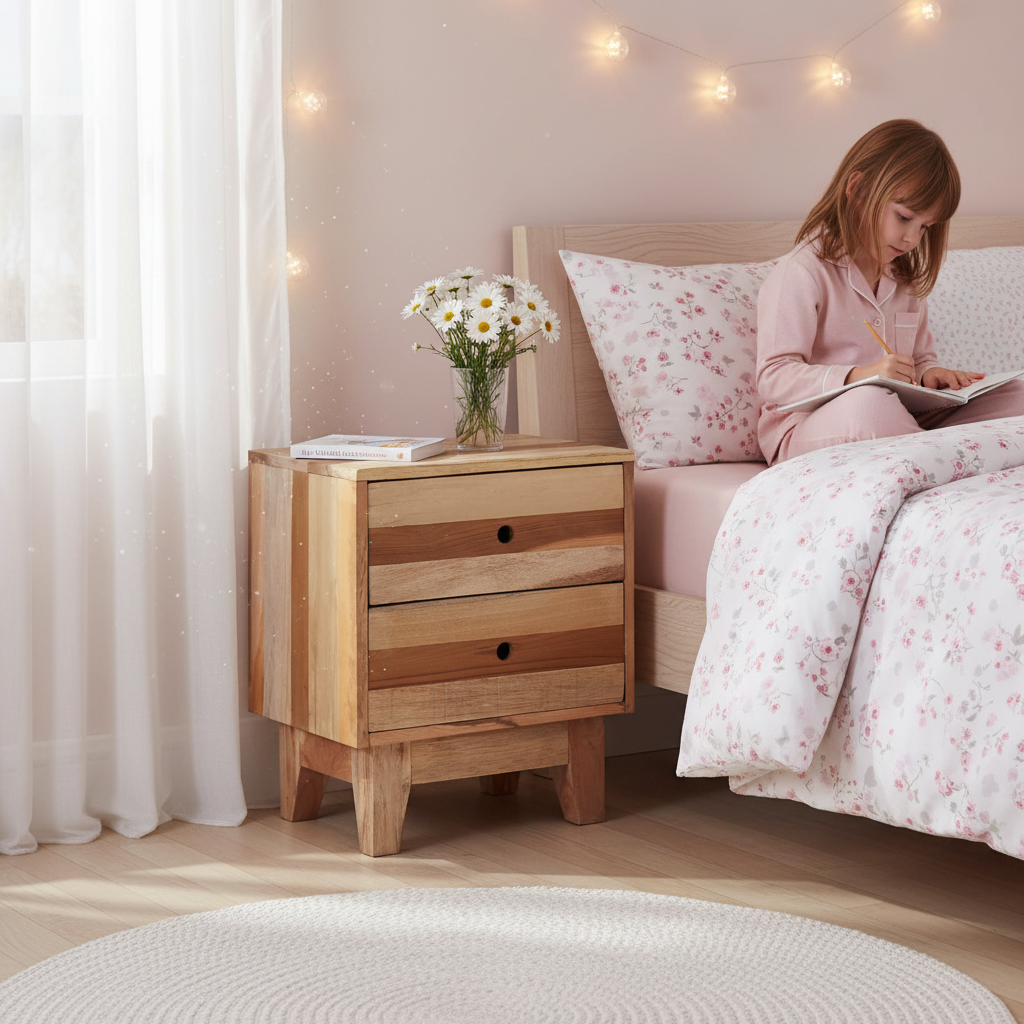 Nachtkastje in meisjeskamer