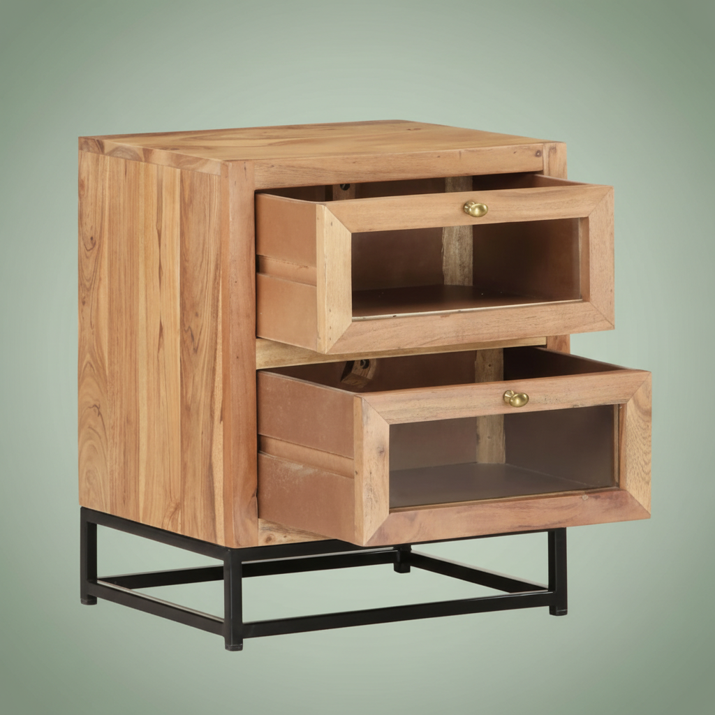 Nachtkastje met mooie achtergrond