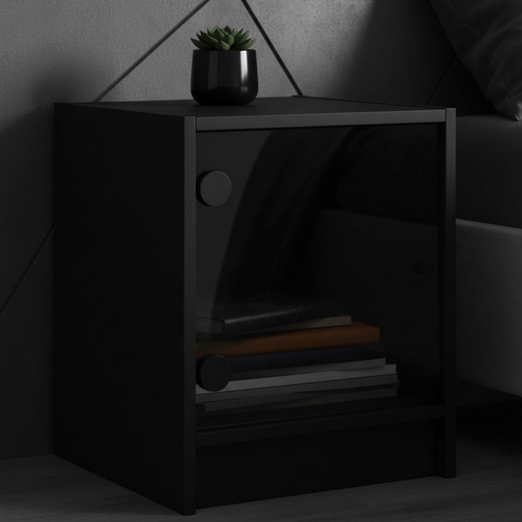 Nachtkastje zwart