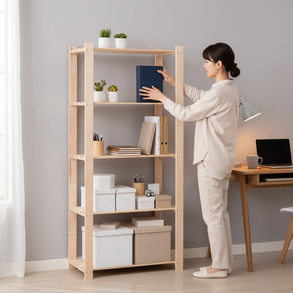 Opbergrek in thuiskantoor