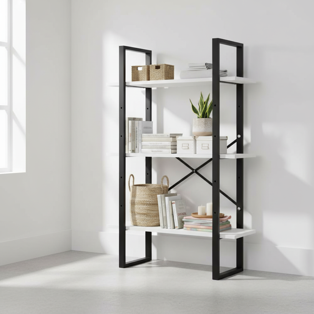 Opbergrek wit 210cm woonkamer