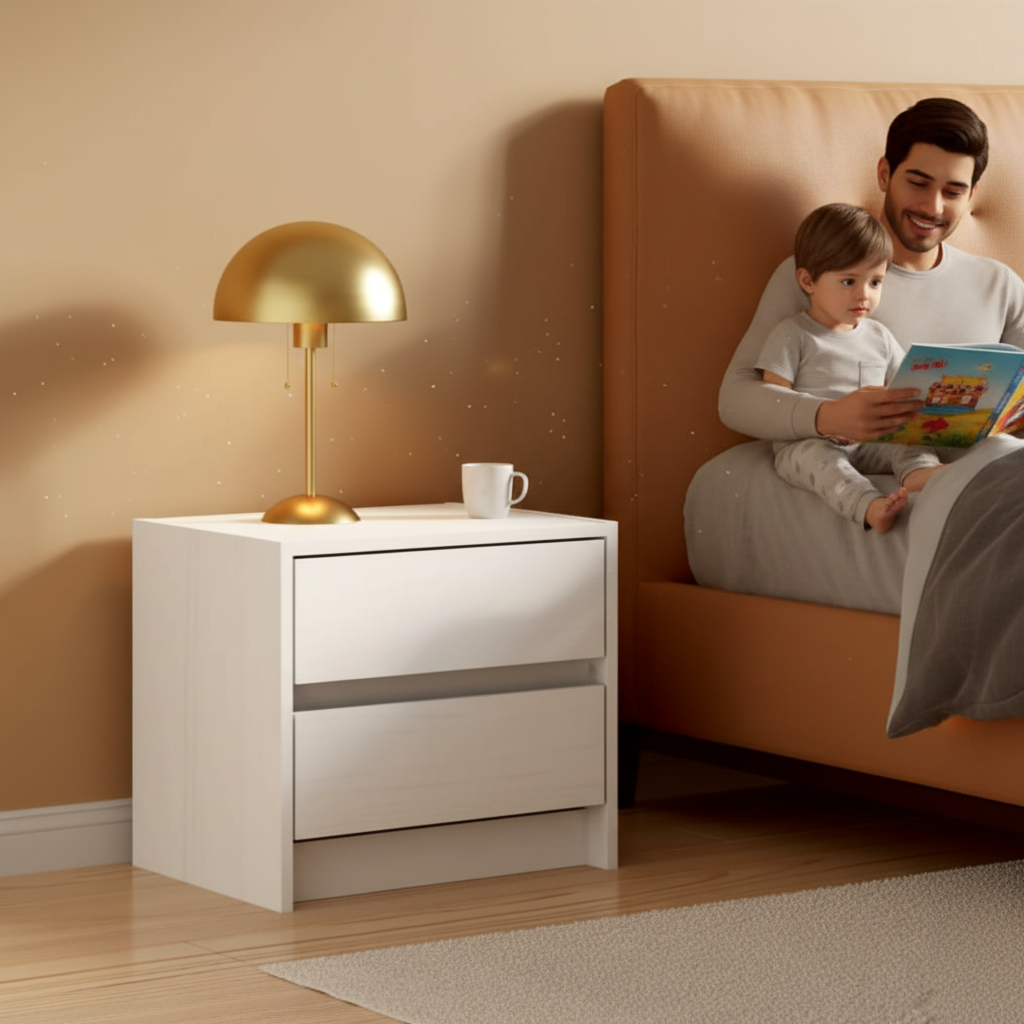 Ouder leest voor - Camel tan