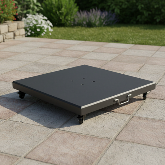 Parasolvoet op terras