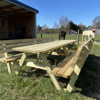 Picknicktische mit Rückenlehnen