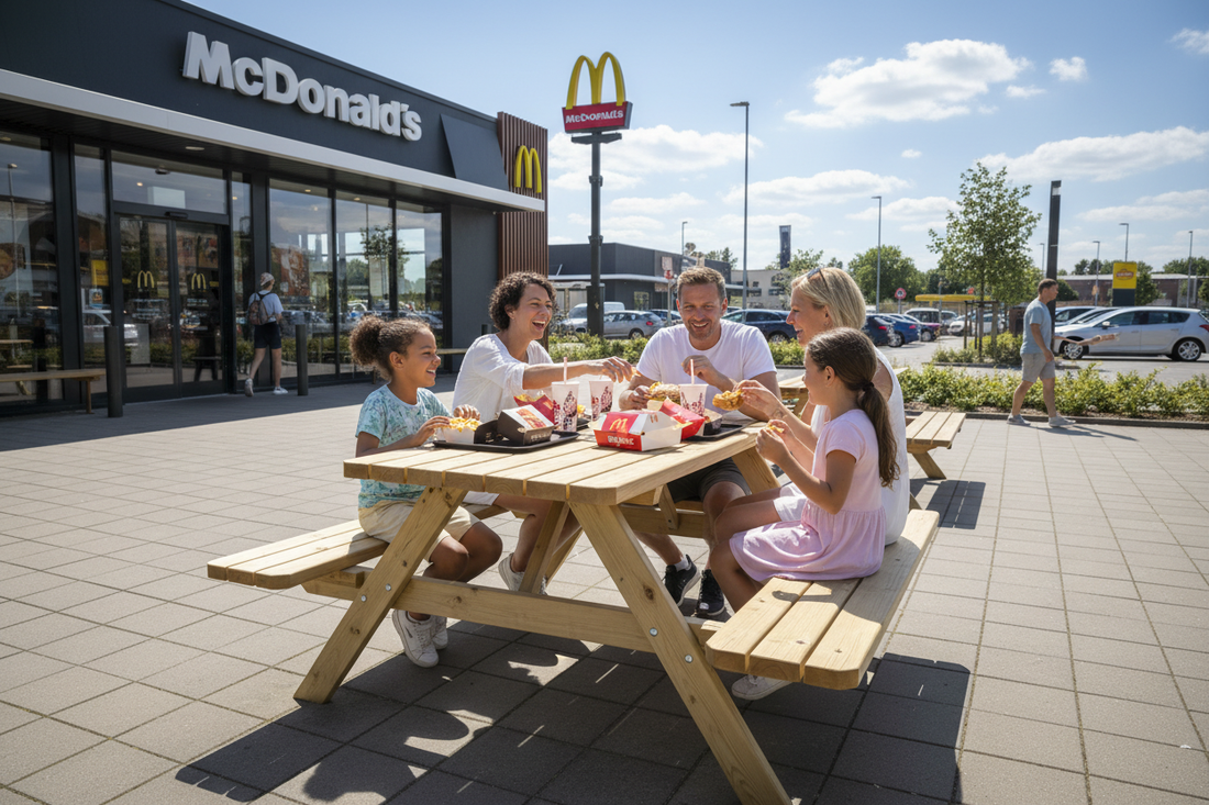Picknicktafel KING bij McDonald's
