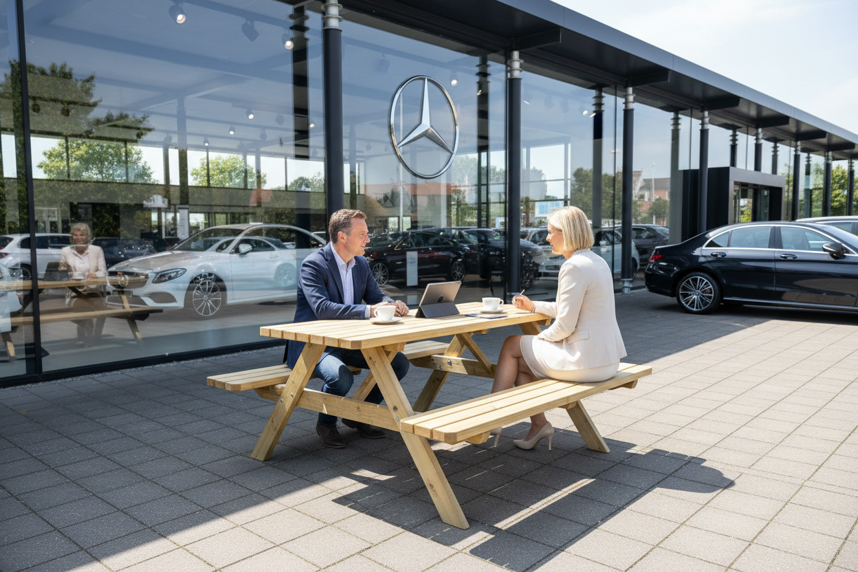 180 cm Picknicktafel KING bij Mercedes