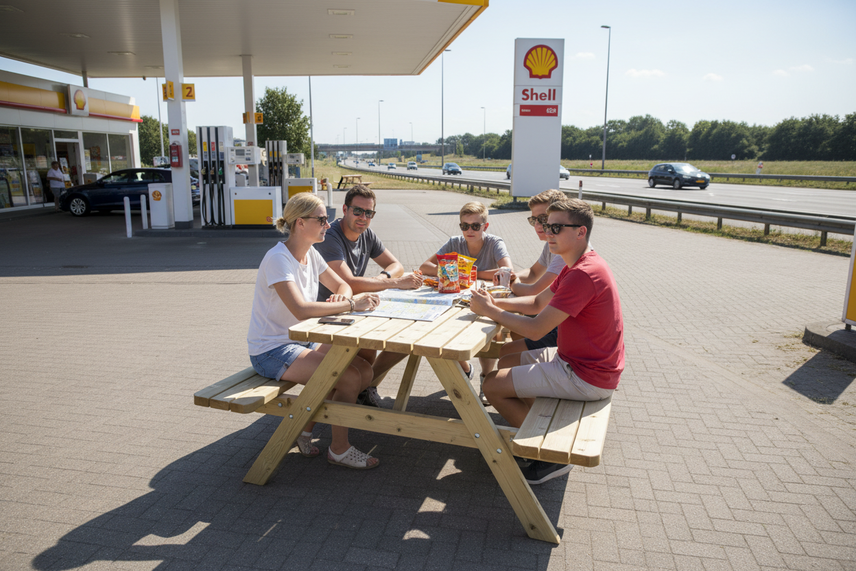 Picknicktafel KING bij Shell