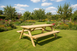 Picknicktafel KING elevated angle zomer