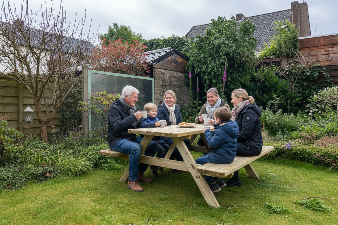 Picknicktafel KING met familie december