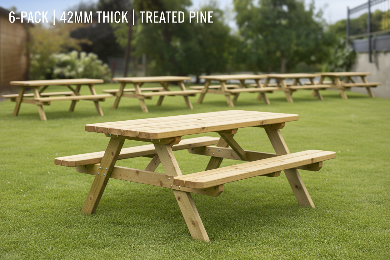 Picknicktafel Sam 6-Pack detail