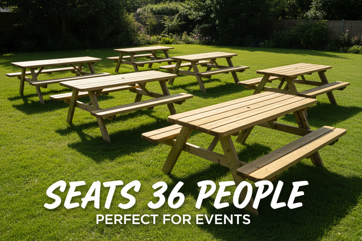 Picknicktafel Sam 6-Pack diagonaal