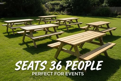 Picknicktafel Sam 6-Pack diagonaal