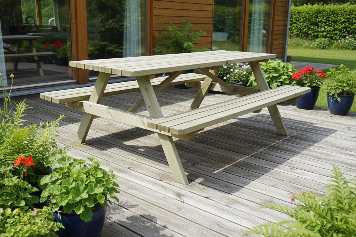 Picknicktafel tweede keuze - terras