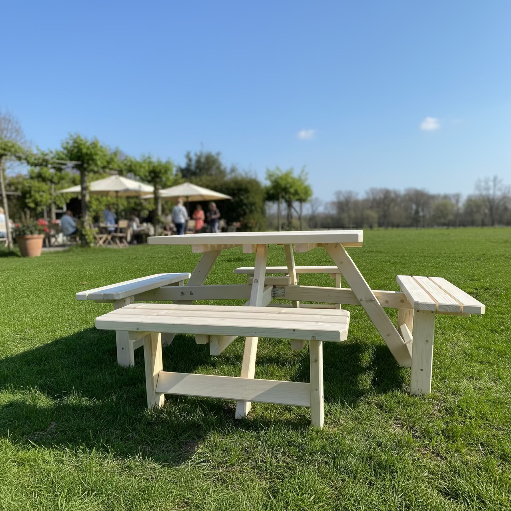 picknicktafel vierkant - buiten