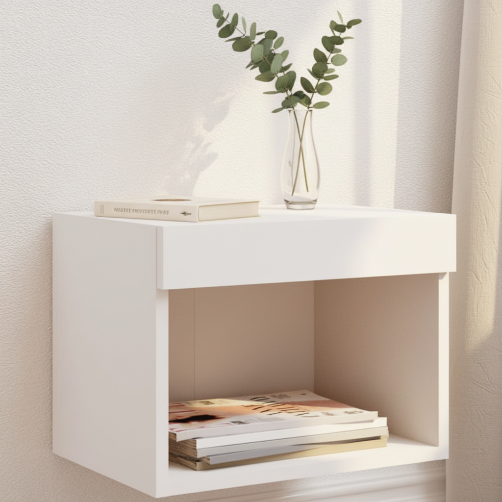 Poëtisch nachtkastje minimalistisch