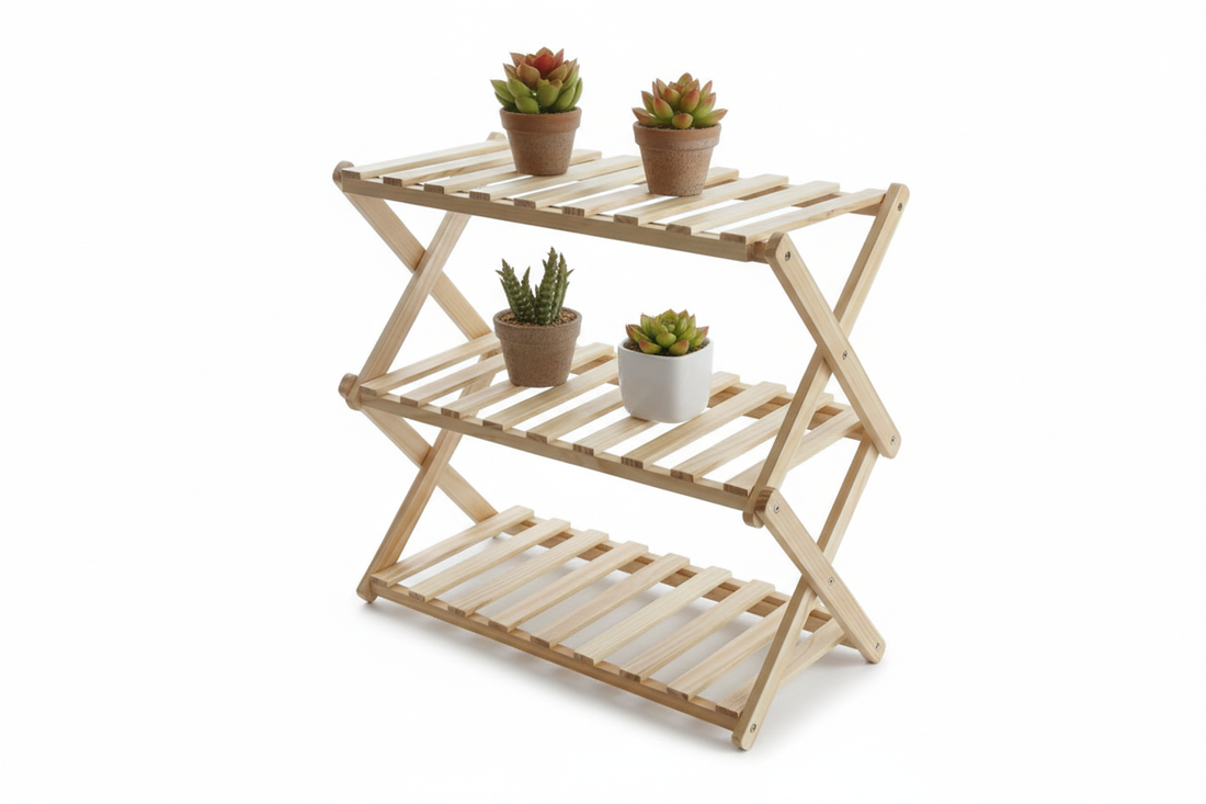 Productfoto 3-laags opvouwbaar rek