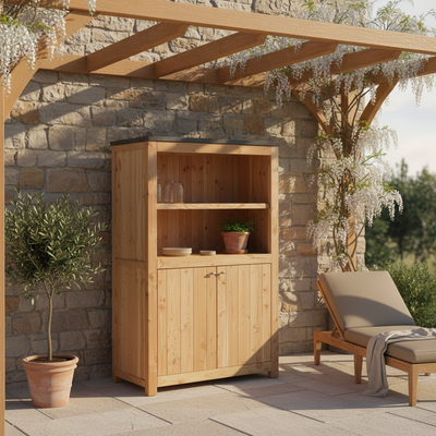 Productfoto dubbele buitenkeuken elegant